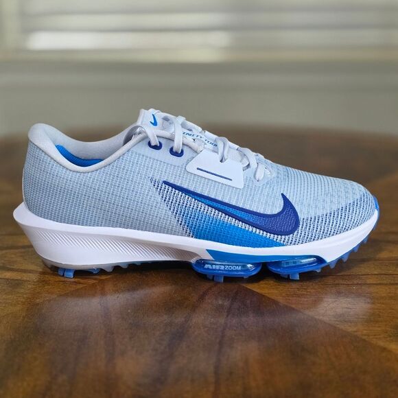 Nike Air Zoom Infinity Tour 2 Golf Shoes Men's 10.5 Grey Royal Blue FD0217-001 - Picture 9 of 16